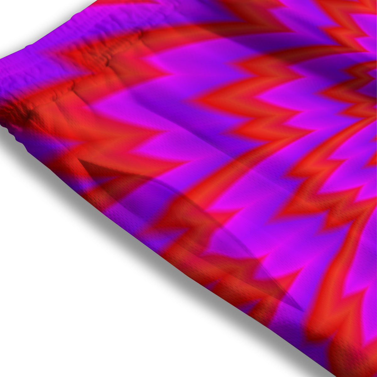 Optical Illusion Spiky Psychedelic Mesh Shorts