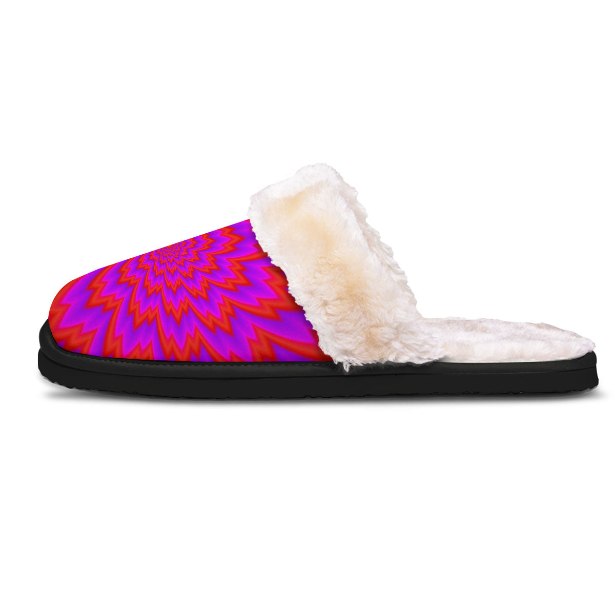Optical Illusion Spiky Psychedelic Slippers-grizzshop