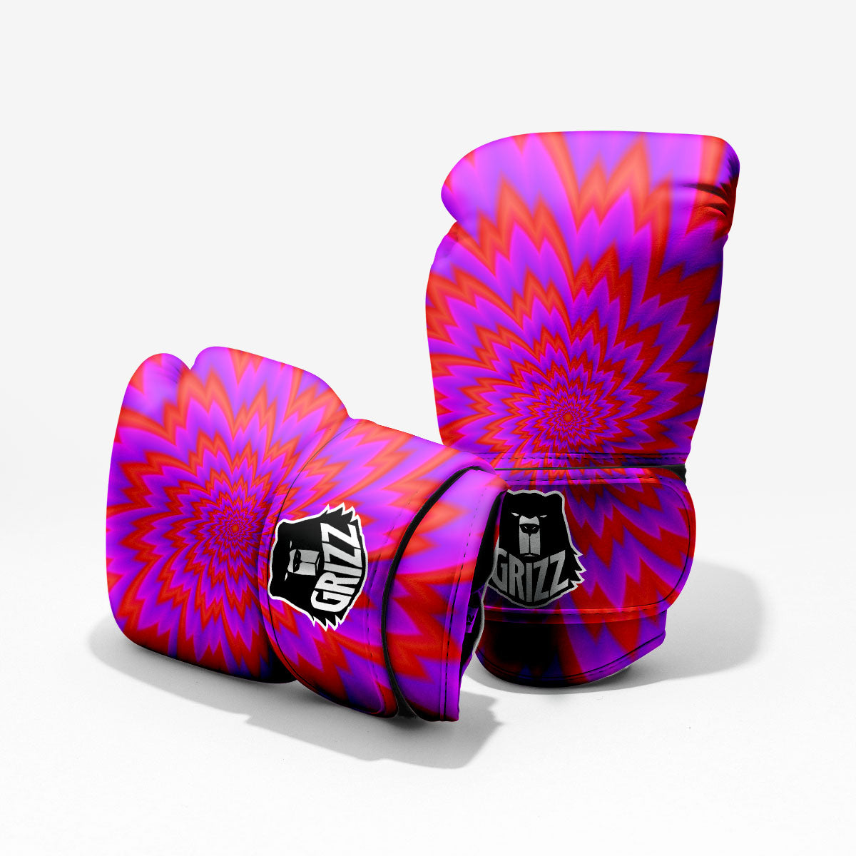 Optical Illusion Spiky Psychedelic Pro Boxing Glove