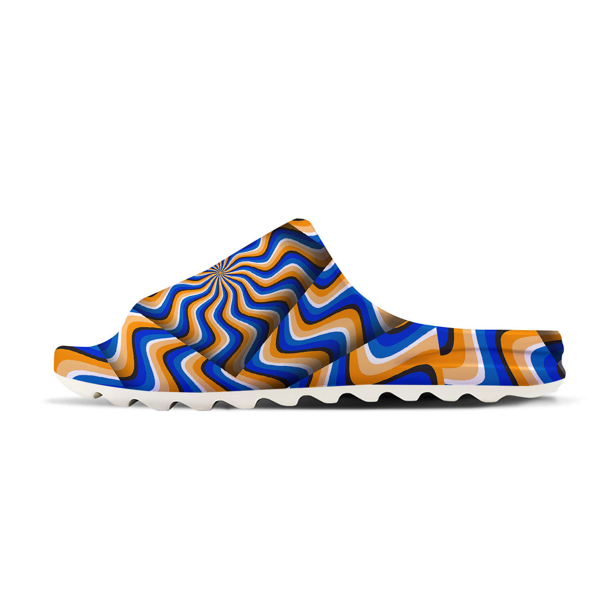 Optical illusion Hypnotic Blue Orange Sandals-grizzshop