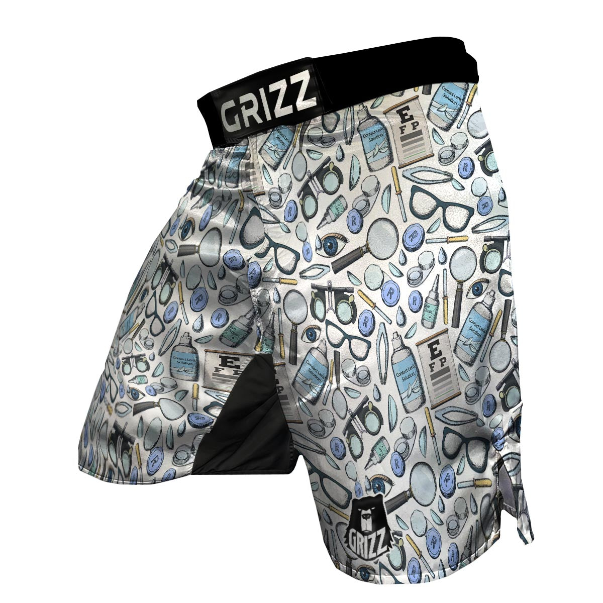 Optometry Pattern Print MMA Shorts-grizzshop