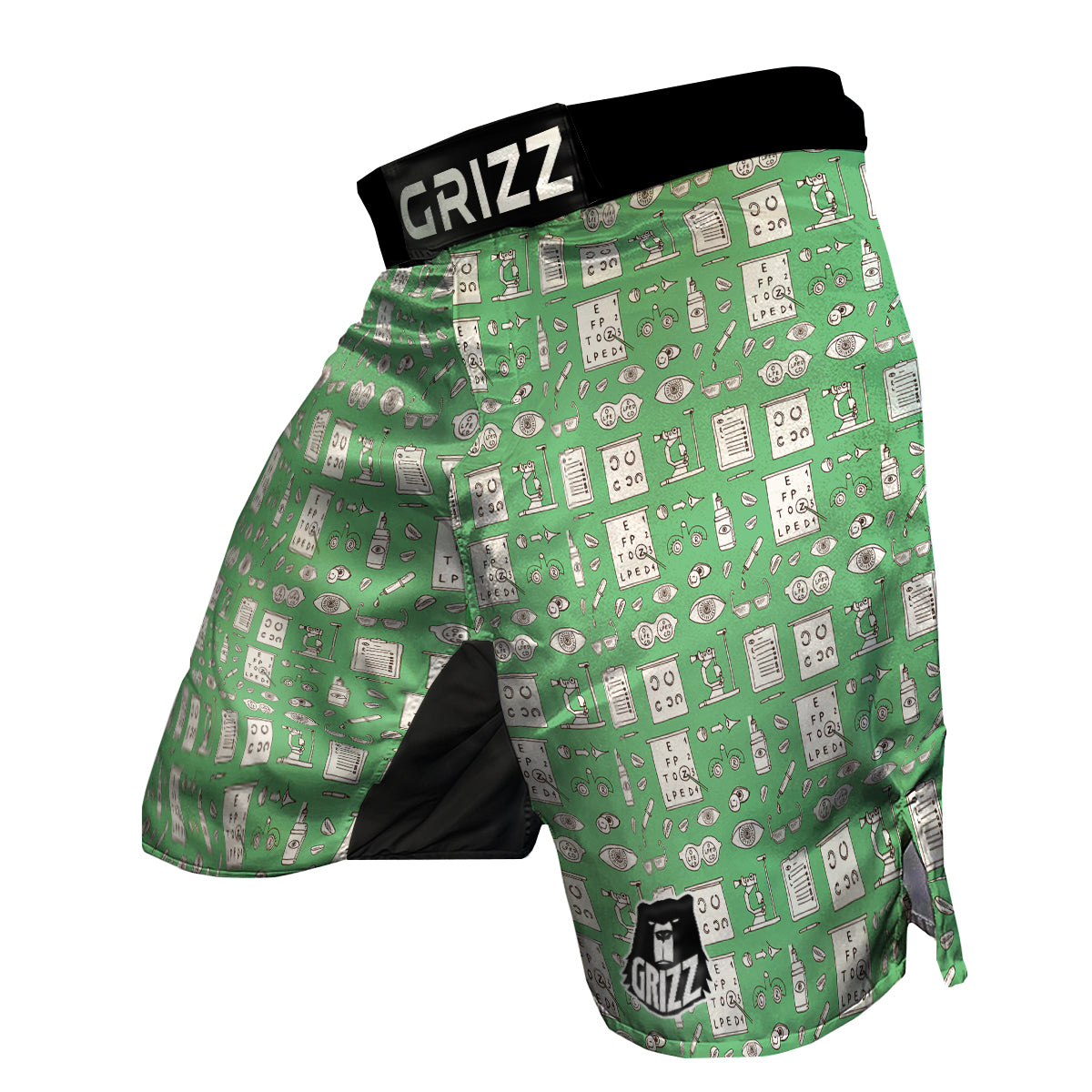 Optometry Print Pattern MMA Shorts-grizzshop
