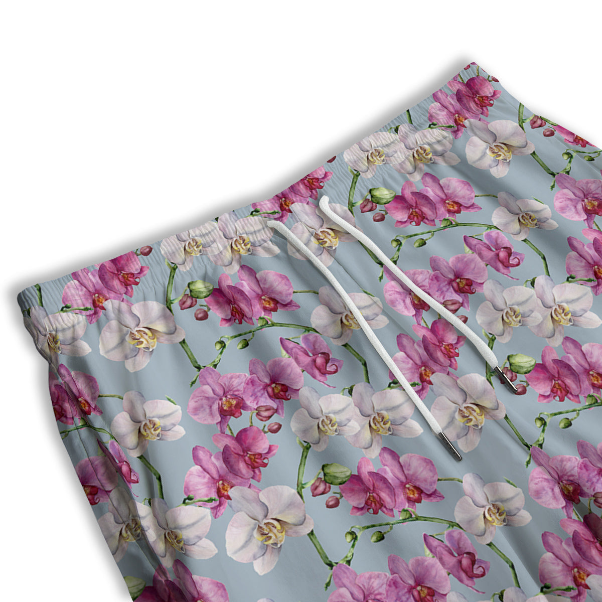 Pink Cassette Tape White Print Pattern Men's Athletic Shorts