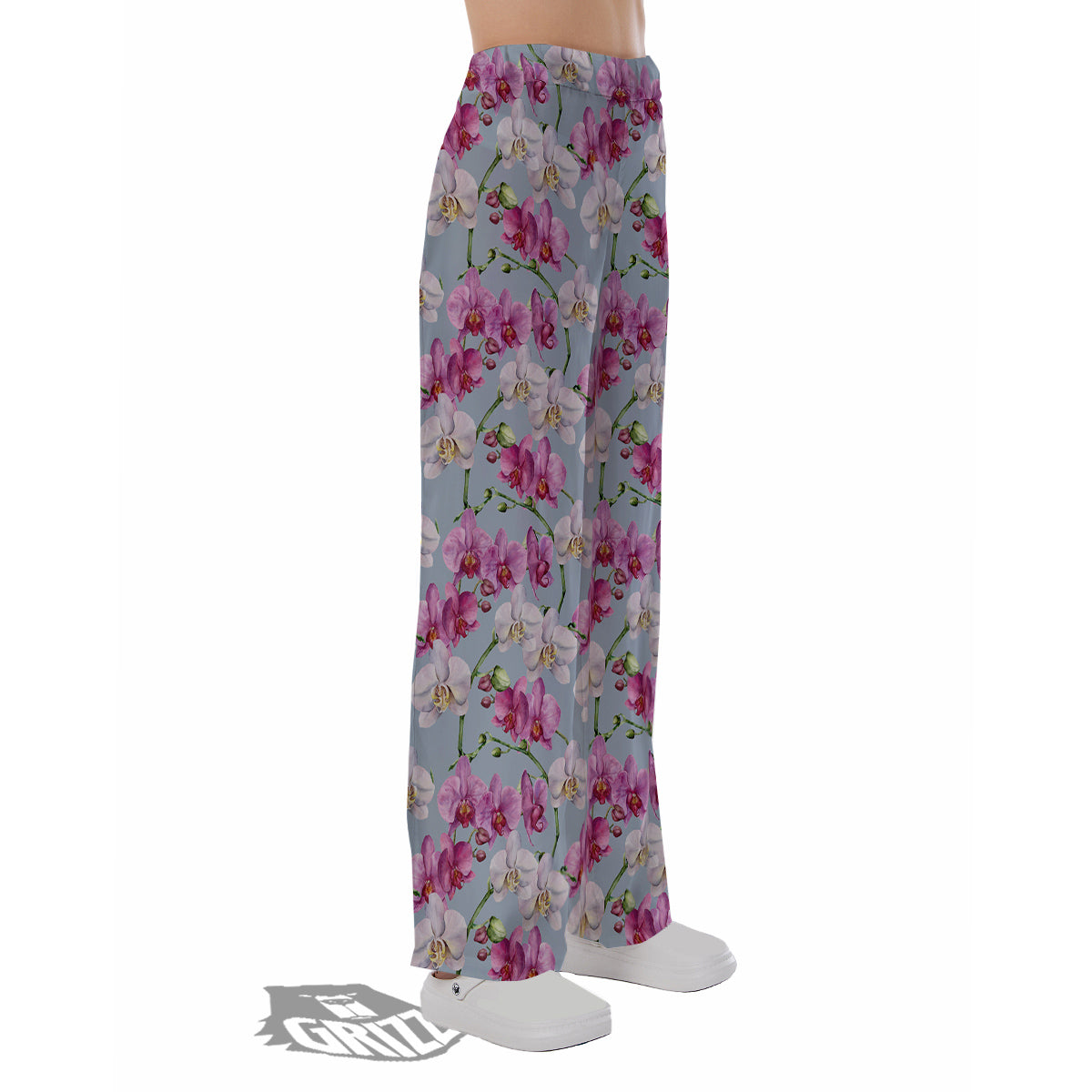 Orchid Cute Print Pajama Pants-grizzshop