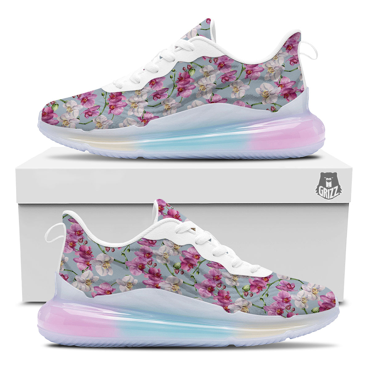 Orchid Cute Print Running Sneakers-grizzshop