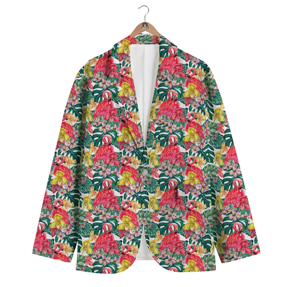 Orchid Flamingo Men's Blazer-grizzshop