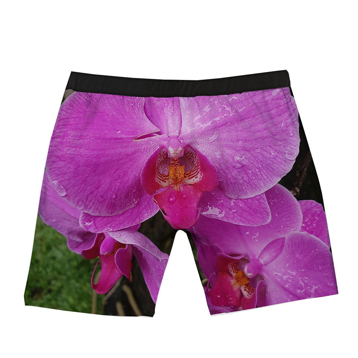 Orchid Flower Magenta Print Boxer Briefs-grizzshop