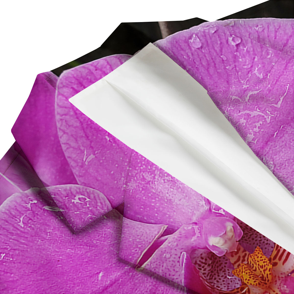 Orchid Flower Magenta Print Men's Blazer-grizzshop