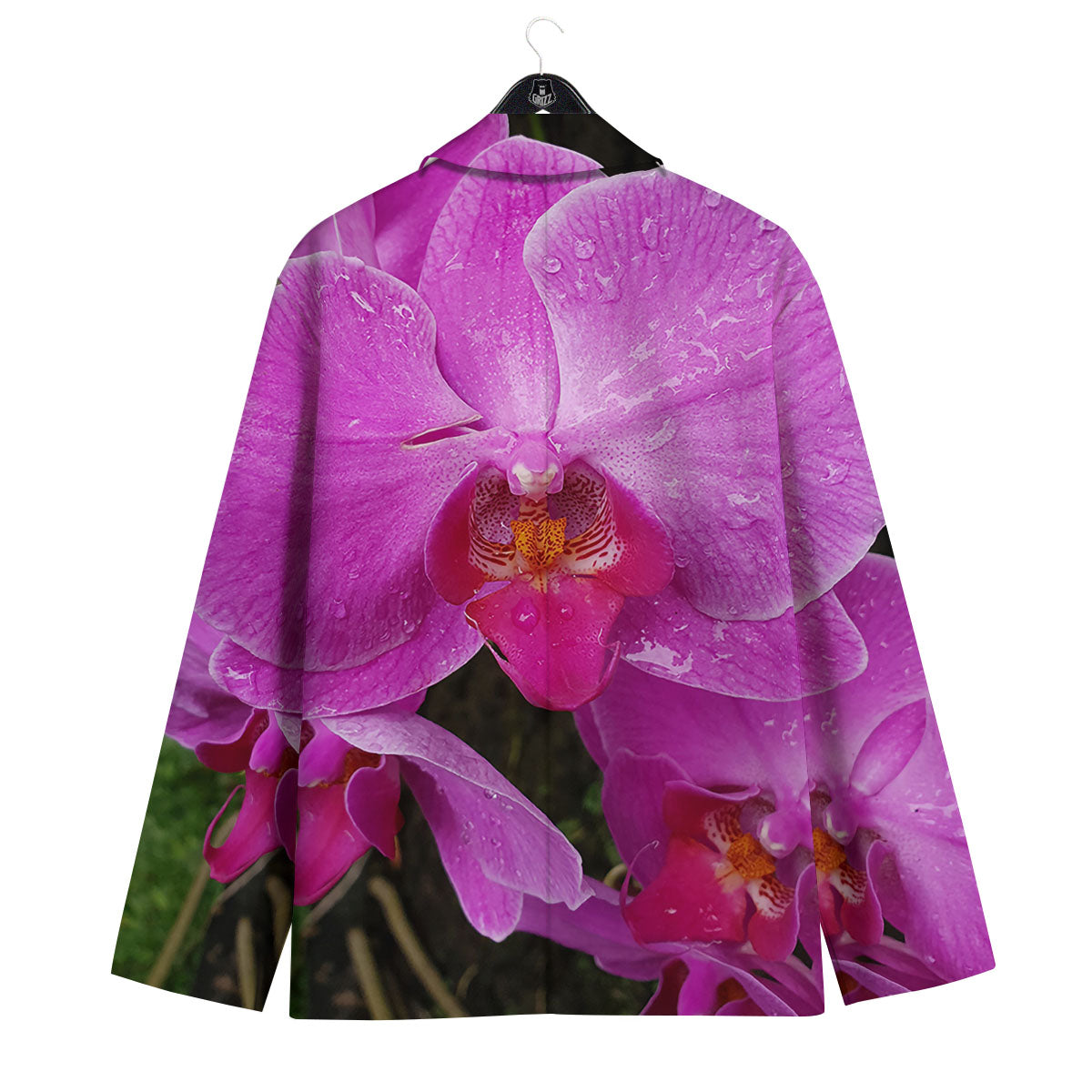 Orchid Flower Magenta Print Men's Sport Coat-grizzshop