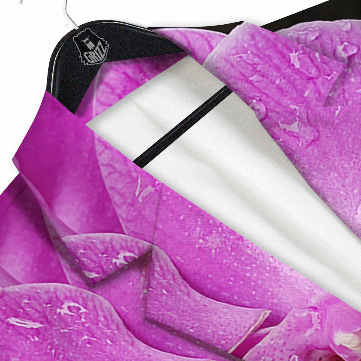 Orchid Flower Magenta Print Men's Sport Coat-grizzshop