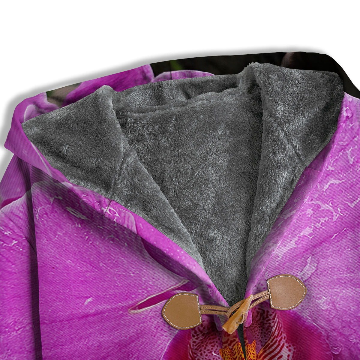 Orchid Flower Magenta Print Men's Windbreaker Jacket-grizzshop