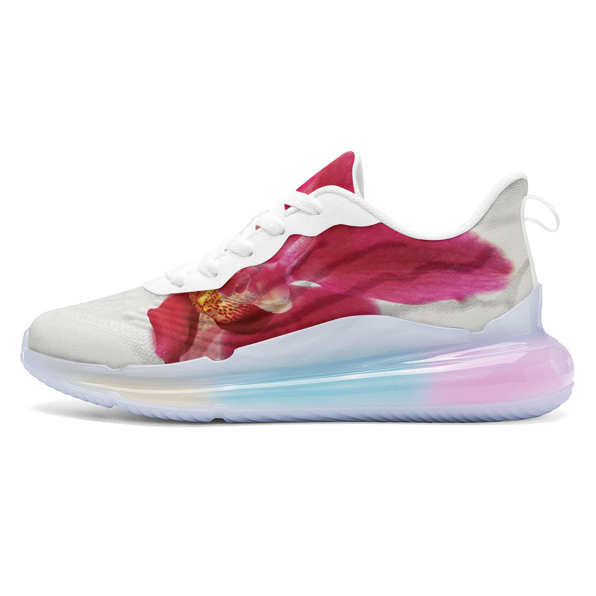 Orchid Flower Pink Print Running Sneakers-grizzshop