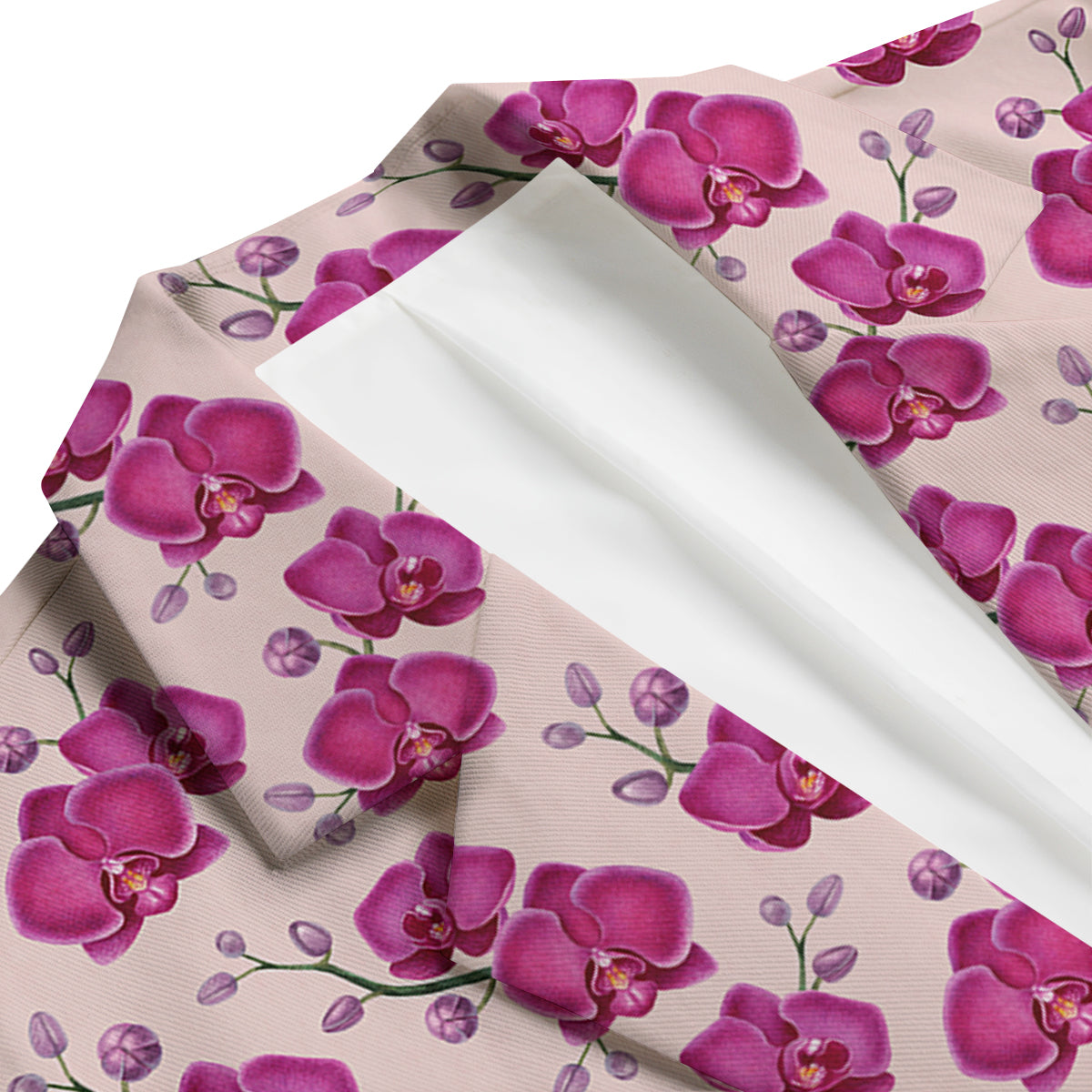 Orchid Purple Print Pattern Men's Blazer-grizzshop
