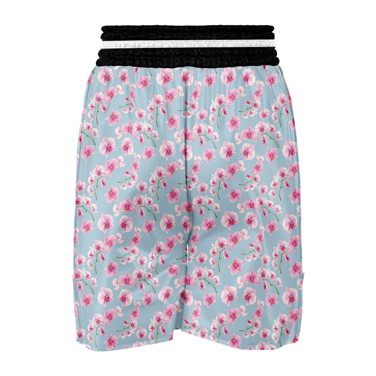 Orchid Watercolor Print Pattern Boxing Shorts-grizzshop