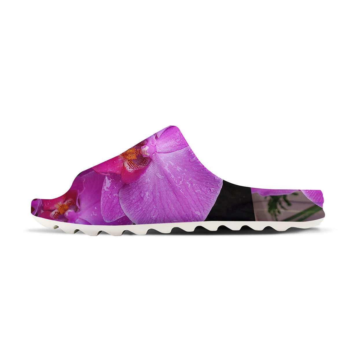 Orchid Flower Magenta Print Sandals-grizzshop