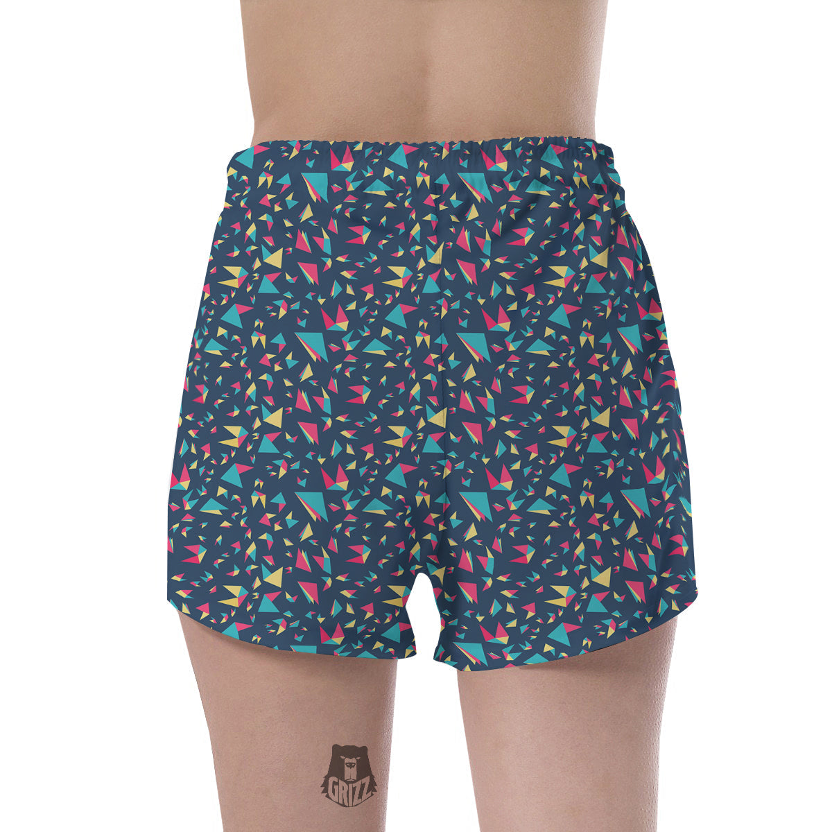 Origami Crane Colorful Print Pattern Women's Shorts-grizzshop