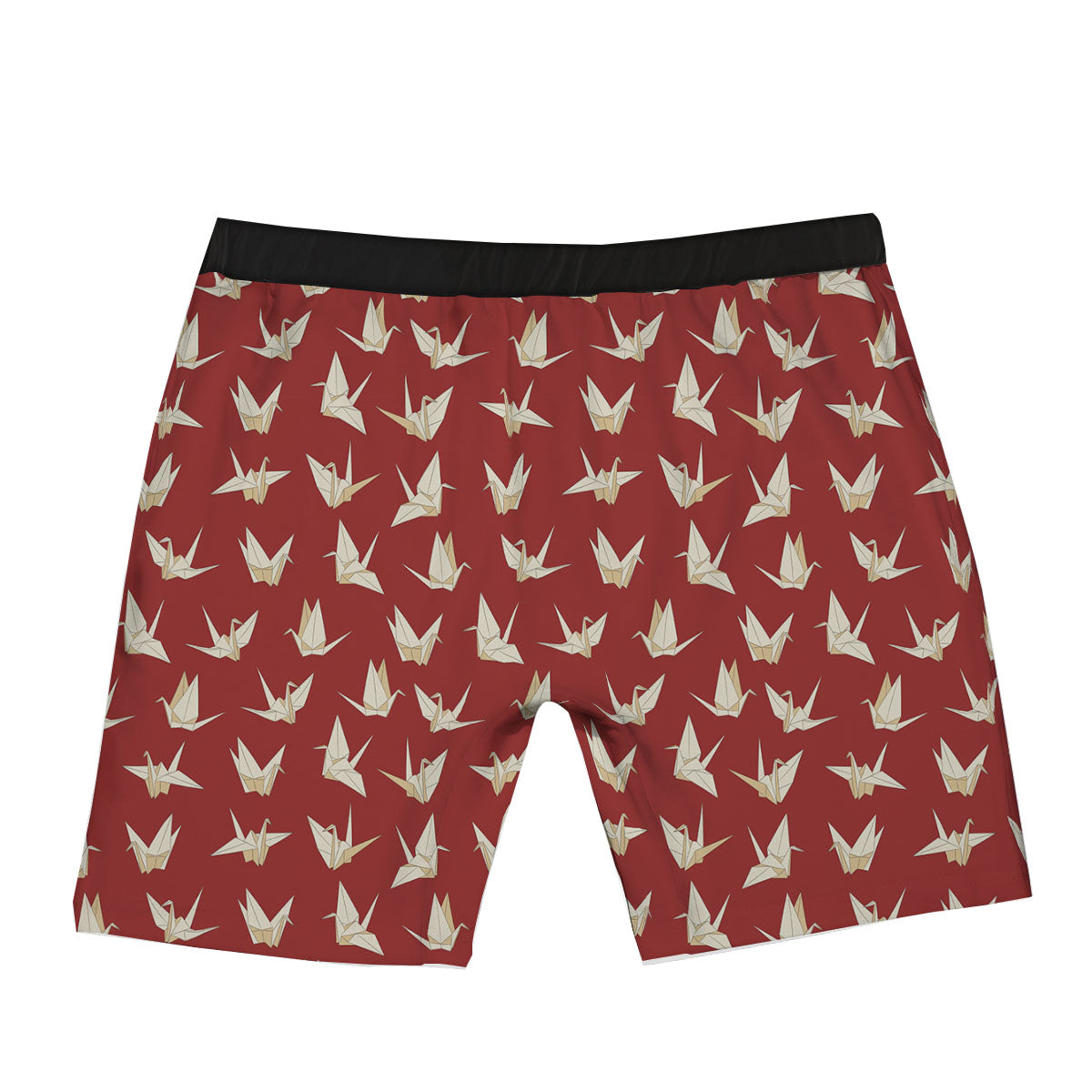Origami Crane Japanese Print Pattern Boxer Briefs-grizzshop