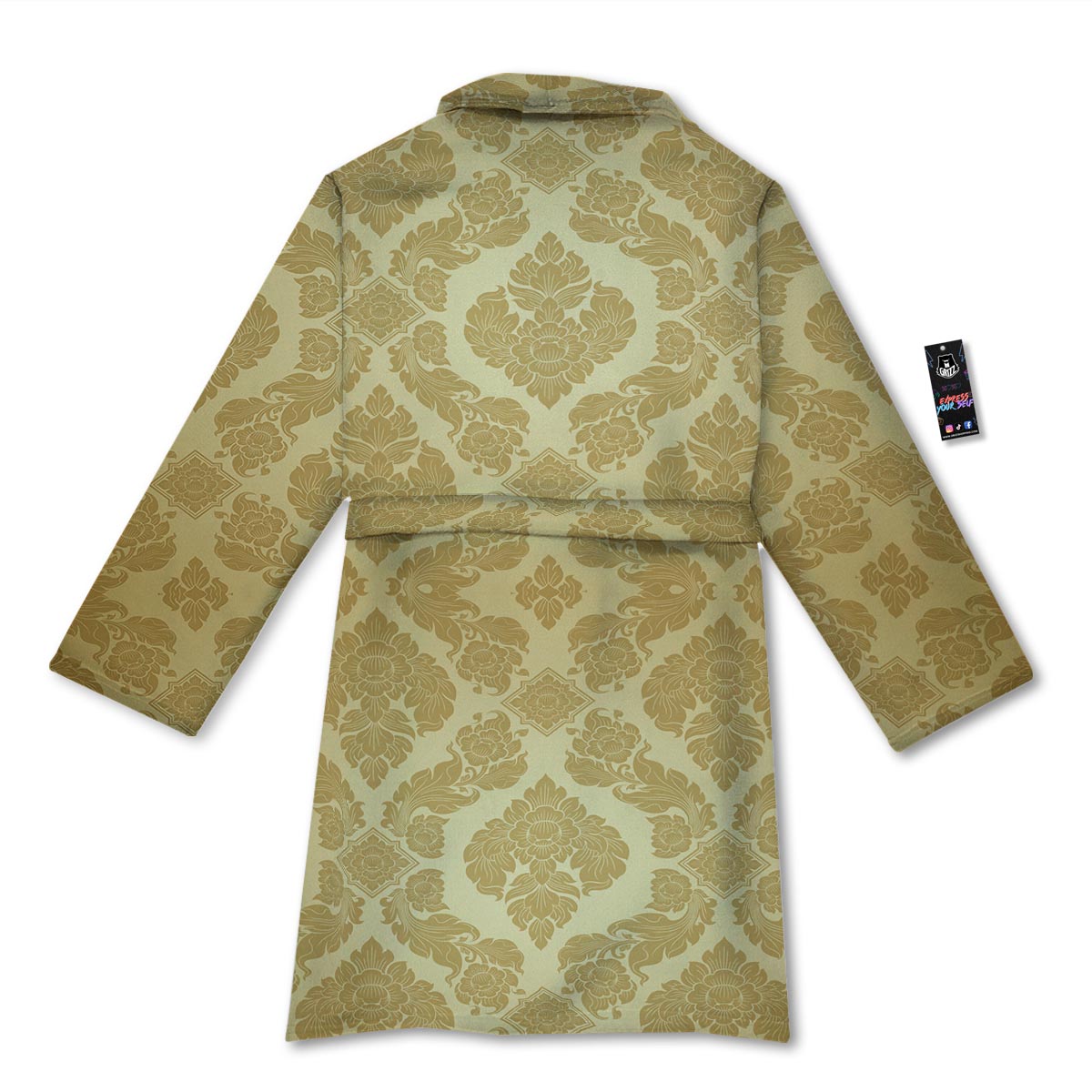 Ornament Thai Print Pattern Bathrobe-grizzshop