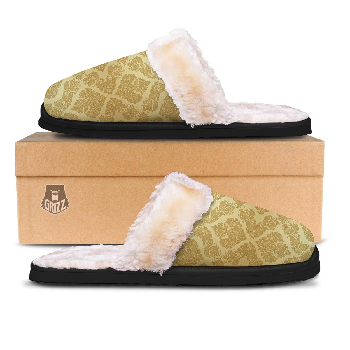 Ornament Thai Print Pattern Slippers-grizzshop