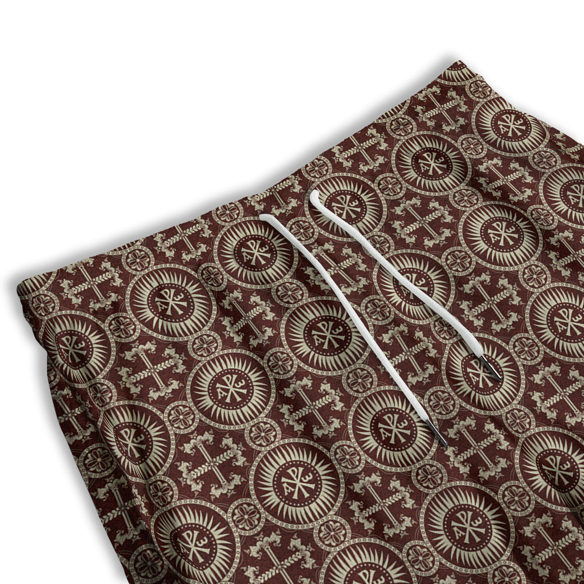 Orthodox Classic Print Pattern Men's Athletic Shorts