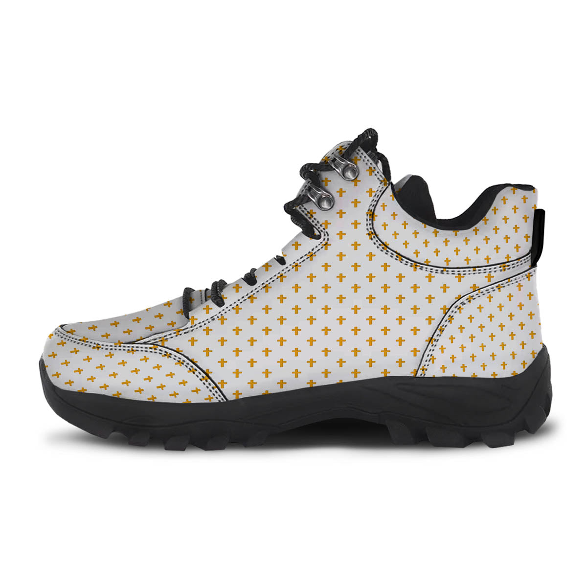 Orthodox Cross Print Pattern Hiking Shoes-grizzshop