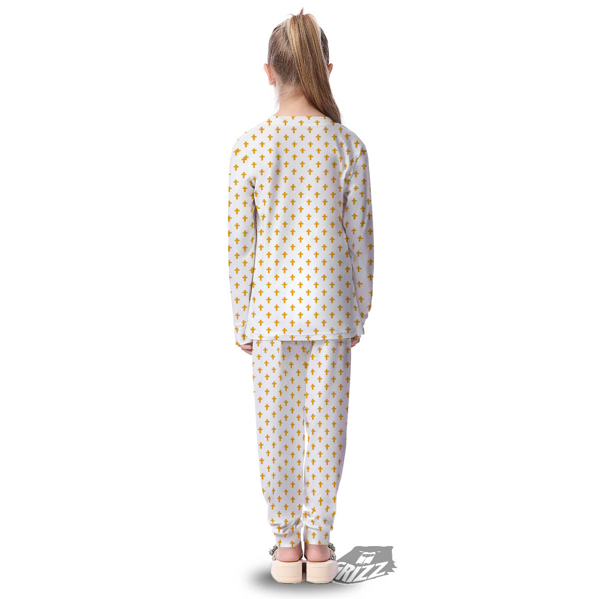 Orthodox Cross Print Pattern Kid's Pajamas-grizzshop