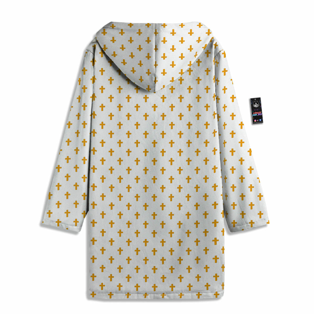 Orthodox Cross Print Pattern Men's Windbreaker Jacket-grizzshop