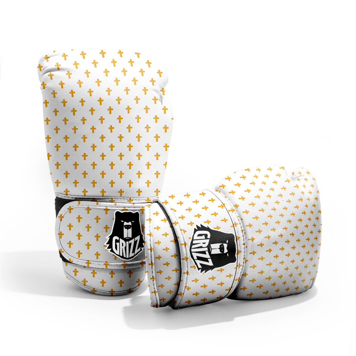 Orthodox Cross Print Pattern Pro Boxing Glove