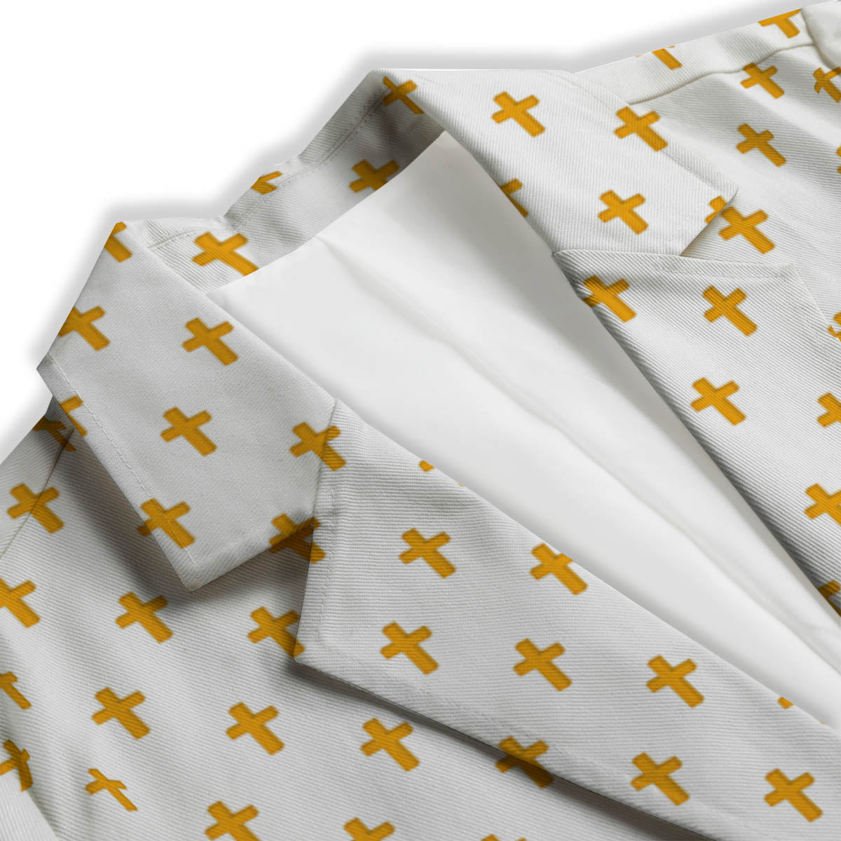 Orthodox Cross Print Pattern Women's Blazer-grizzshop