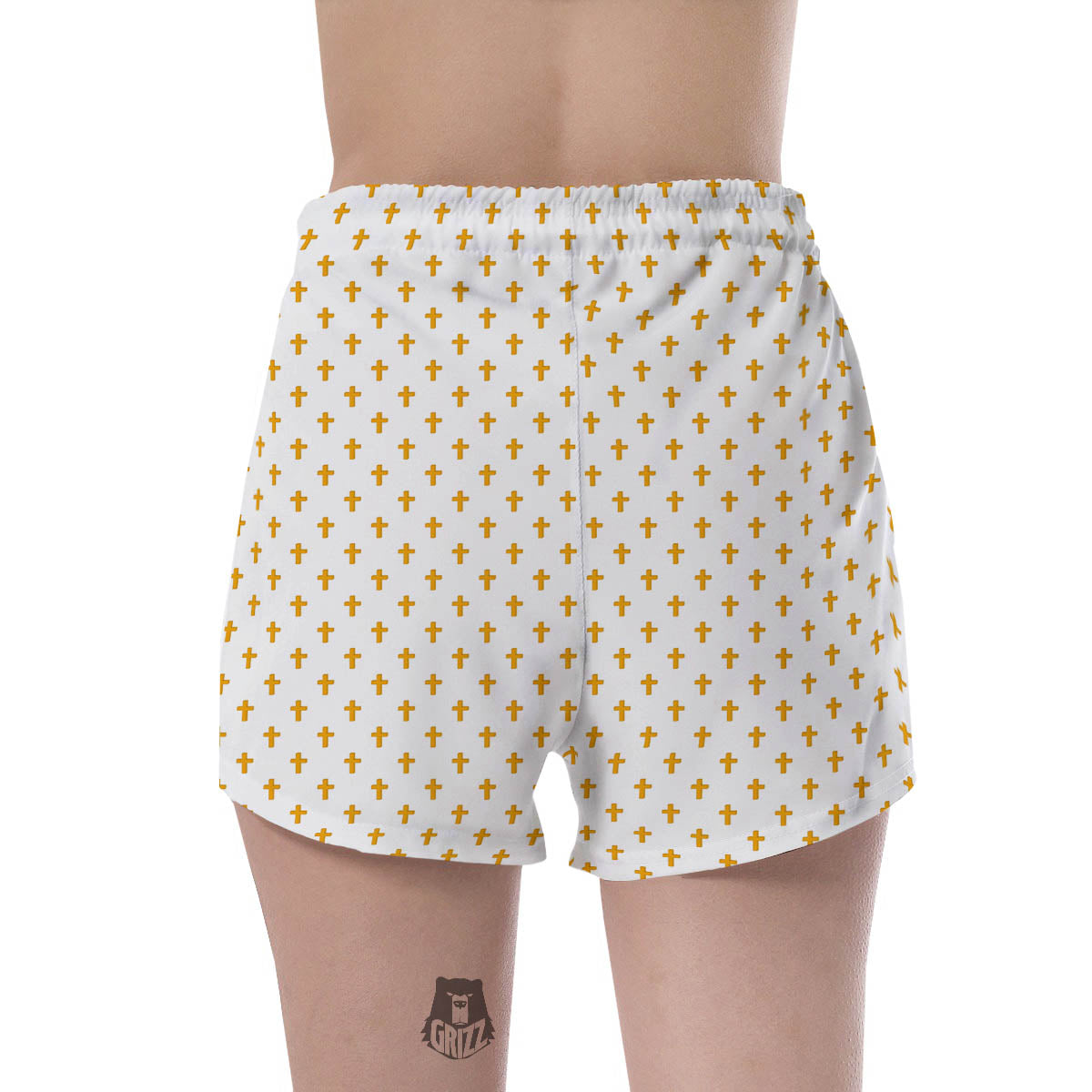 Orthodox Cross Print Pattern Women's Shorts-grizzshop