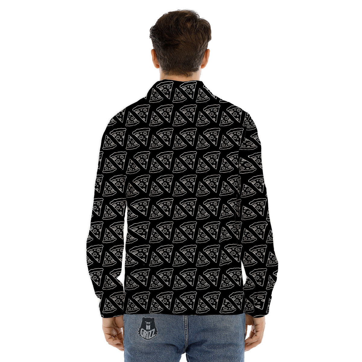 Orthodox Gold And Black Print Pattern Men's Dress Shirts-grizzshop