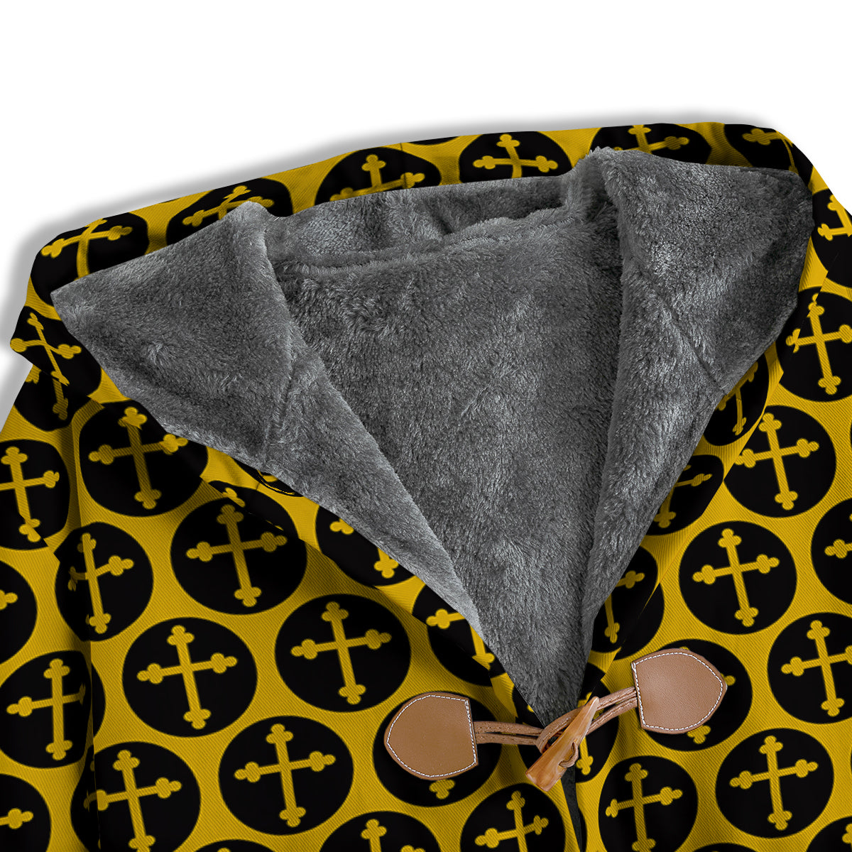 Orthodox Gold And Black Print Pattern Men's Windbreaker Jacket-grizzshop