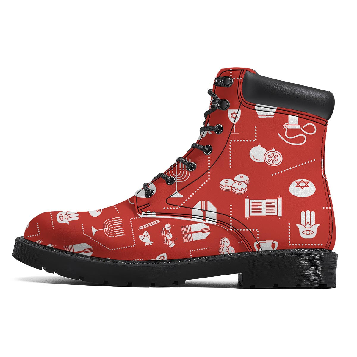 Orthodox Print Pattern Boots-grizzshop