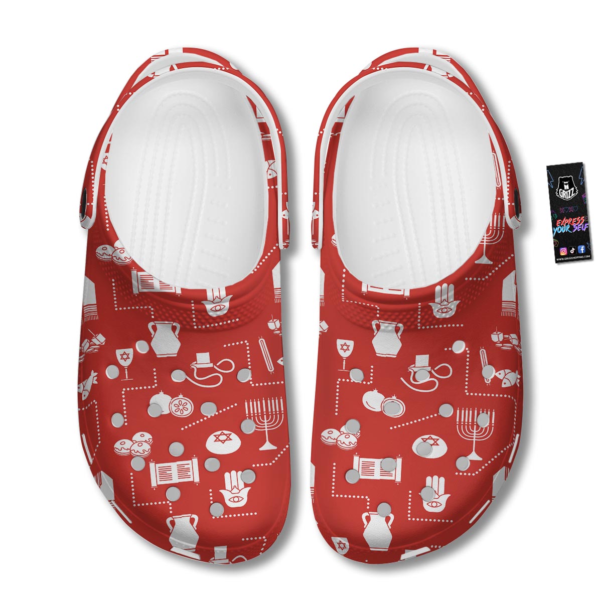 Orthodox Print Pattern Clog-grizzshop