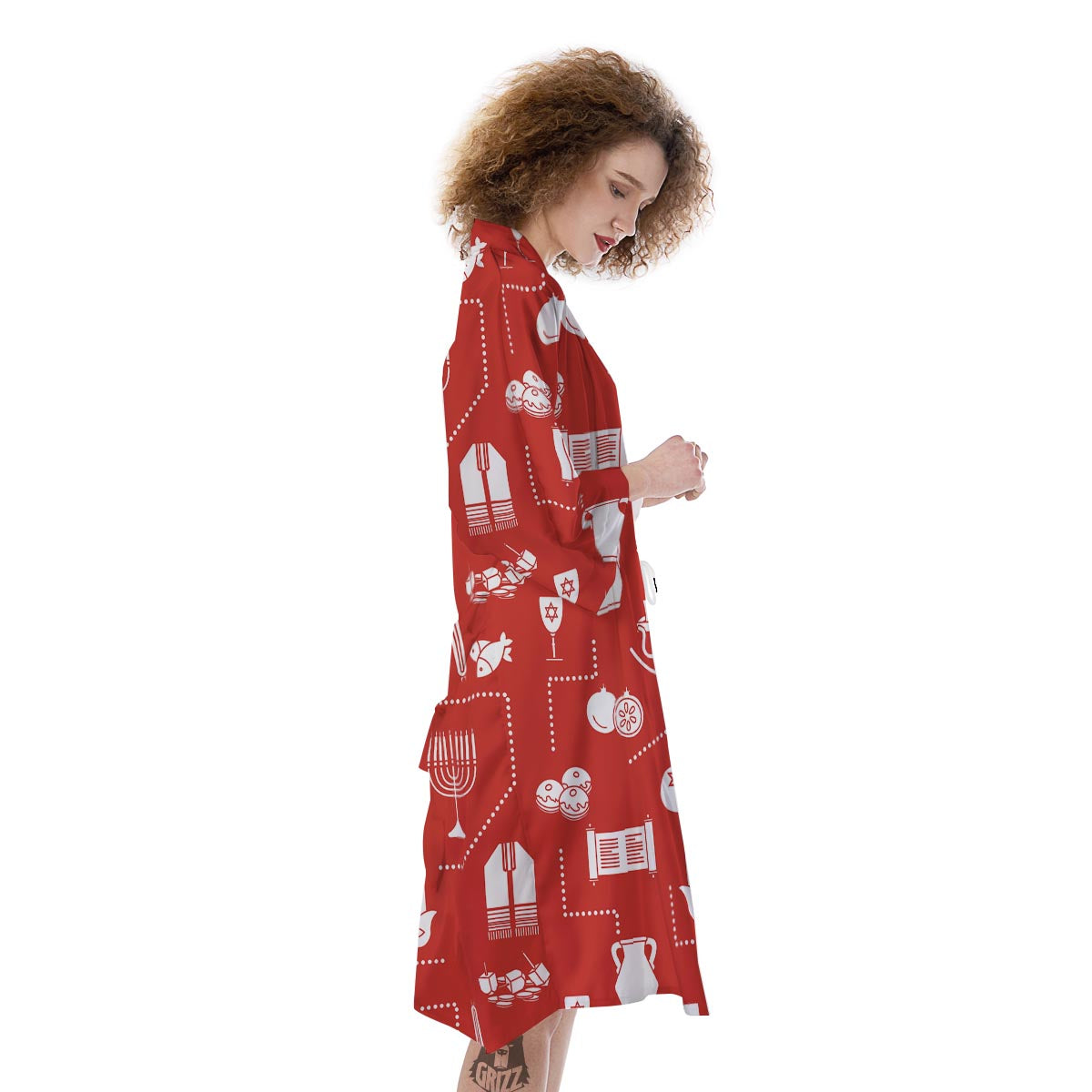 Orthodox Print Pattern Kimono-grizzshop