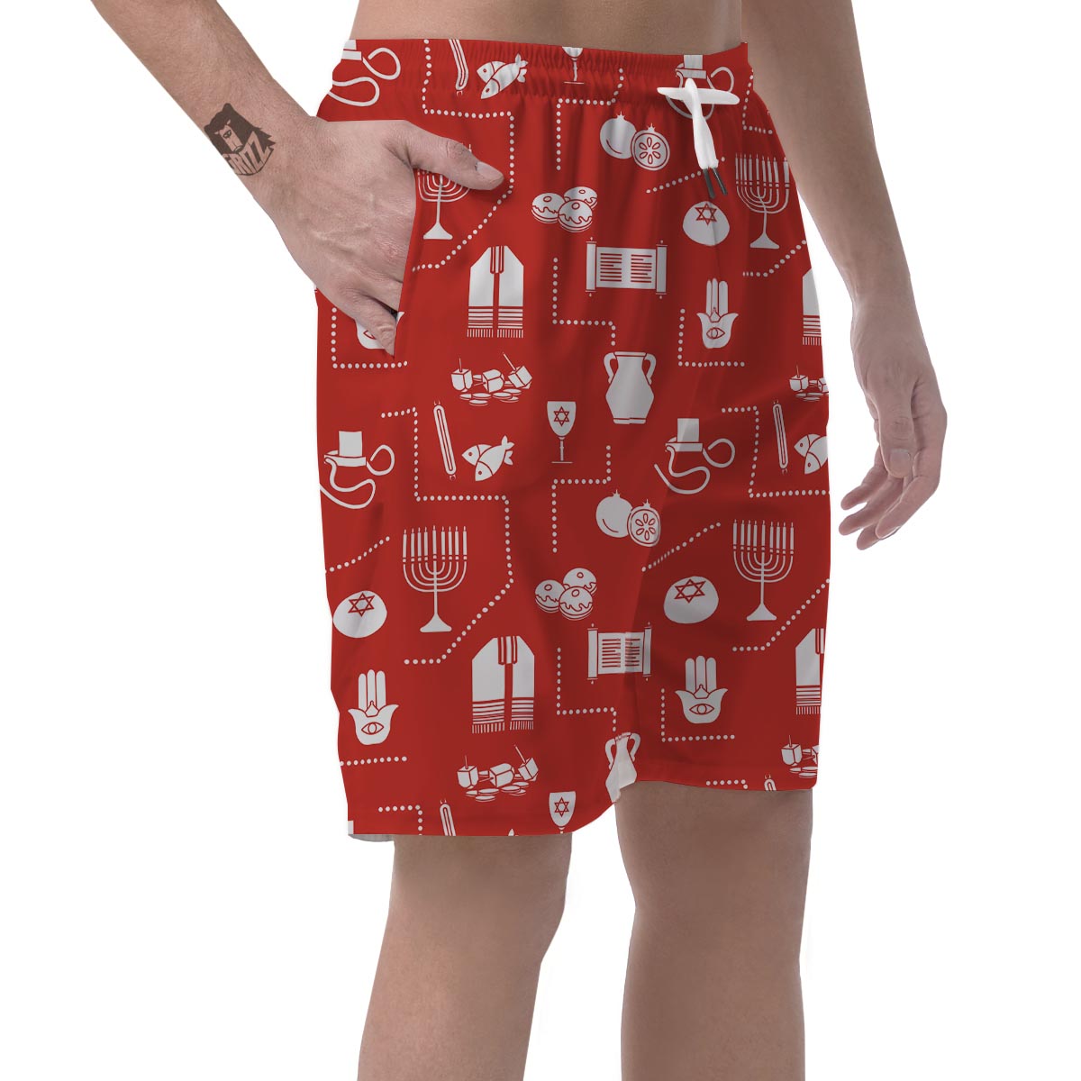 Orthodox Print Pattern Men's Shorts-grizzshop