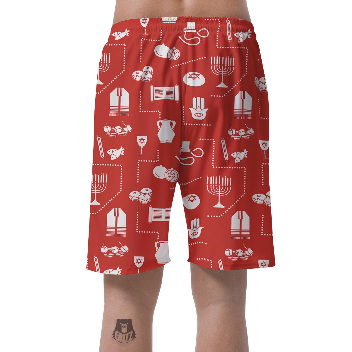 Orthodox Print Pattern Men's Shorts-grizzshop