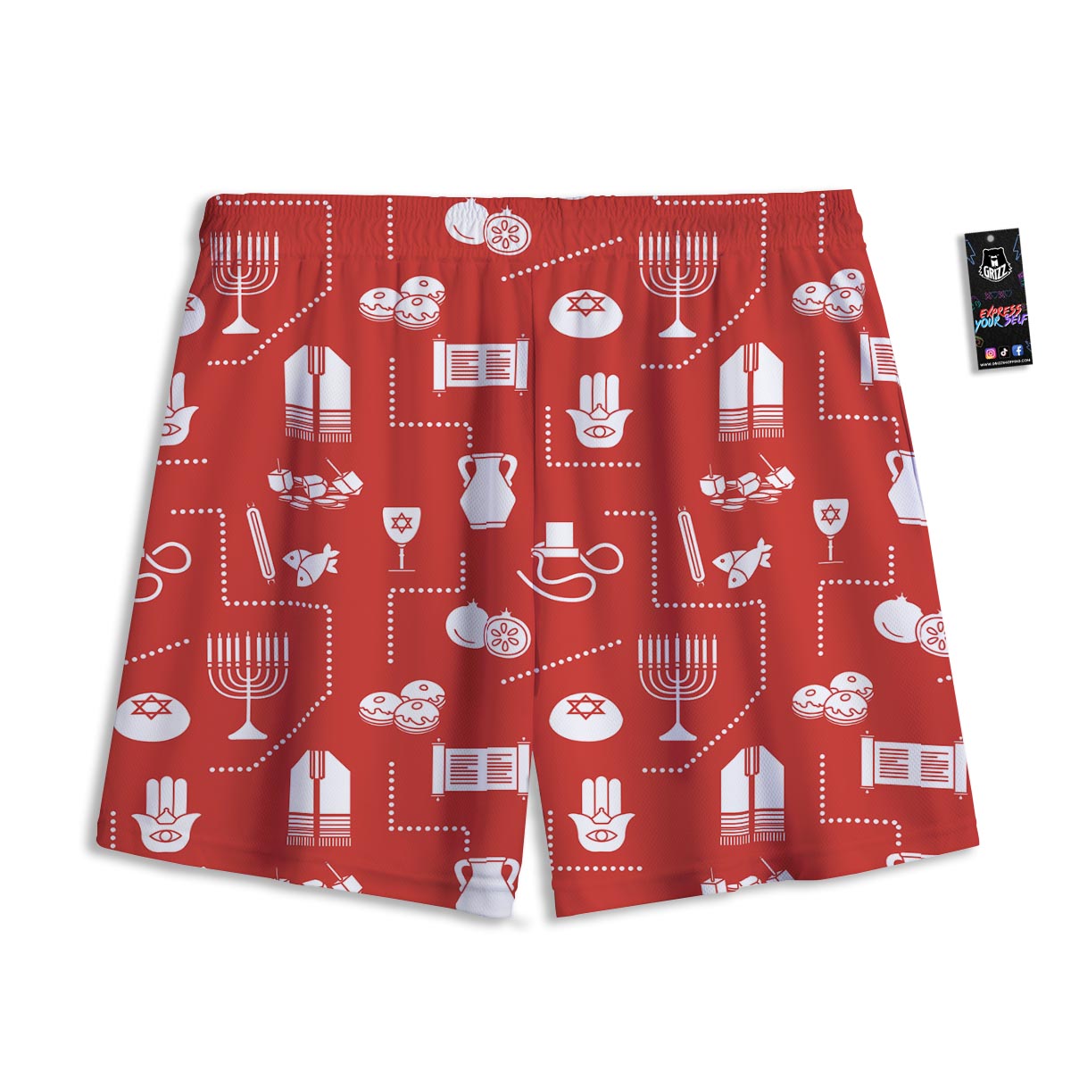 Orthodox Print Pattern Mesh Shorts-grizzshop