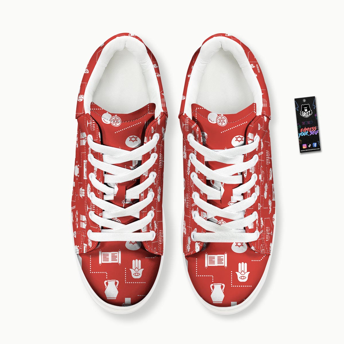 Orthodox Print Pattern Platform Shoes-grizzshop