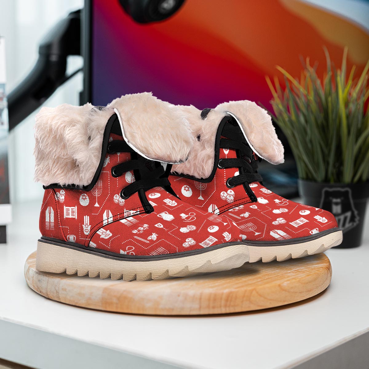 Orthodox Print Pattern Snow Boots-grizzshop