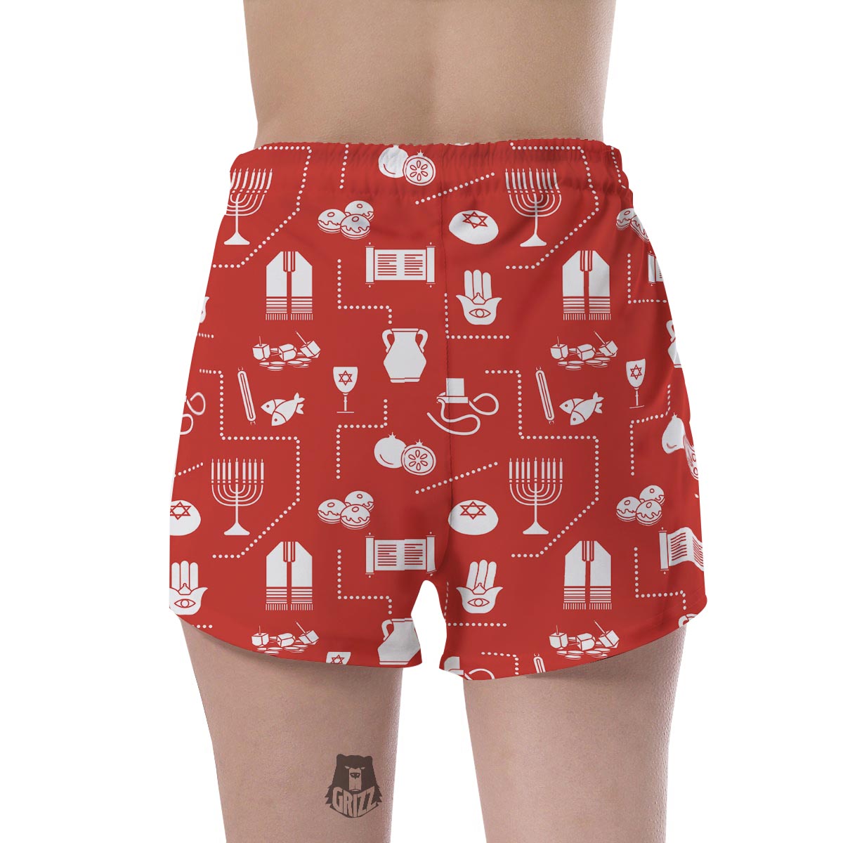 Orthodox Print Pattern Women's Shorts-grizzshop