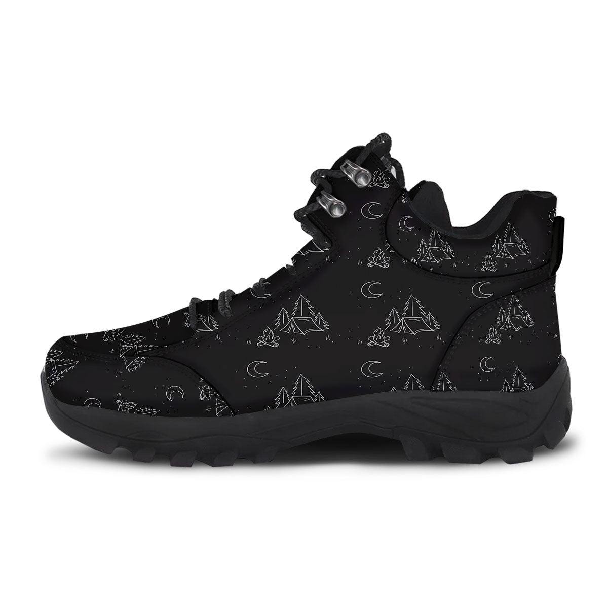 Outdoor Camping Print Pattern Hiking Shoes-grizzshop