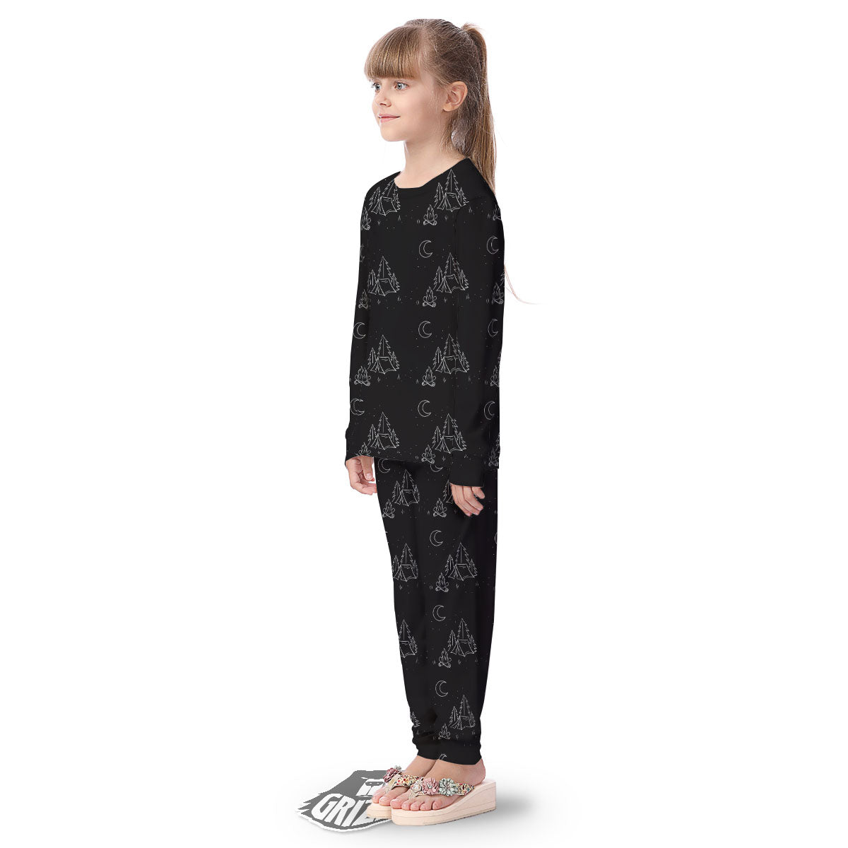 Outdoor Camping Print Pattern Kid's Pajamas-grizzshop