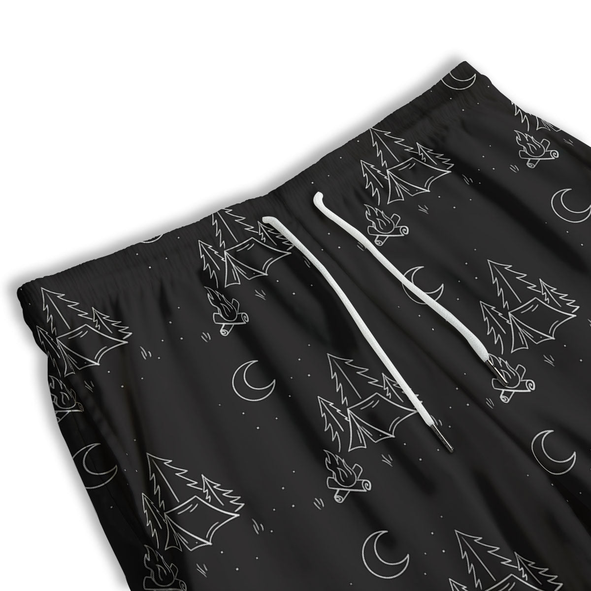 Outdoor Camping Print Pattern Men's Athletic Shorts