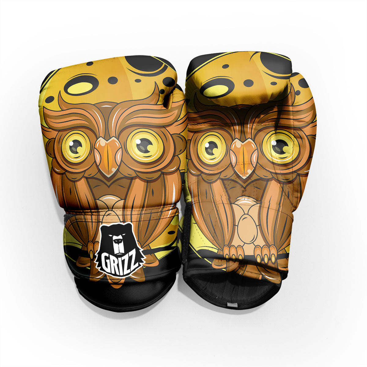 Owl At Night Print Pro Boxing Glove