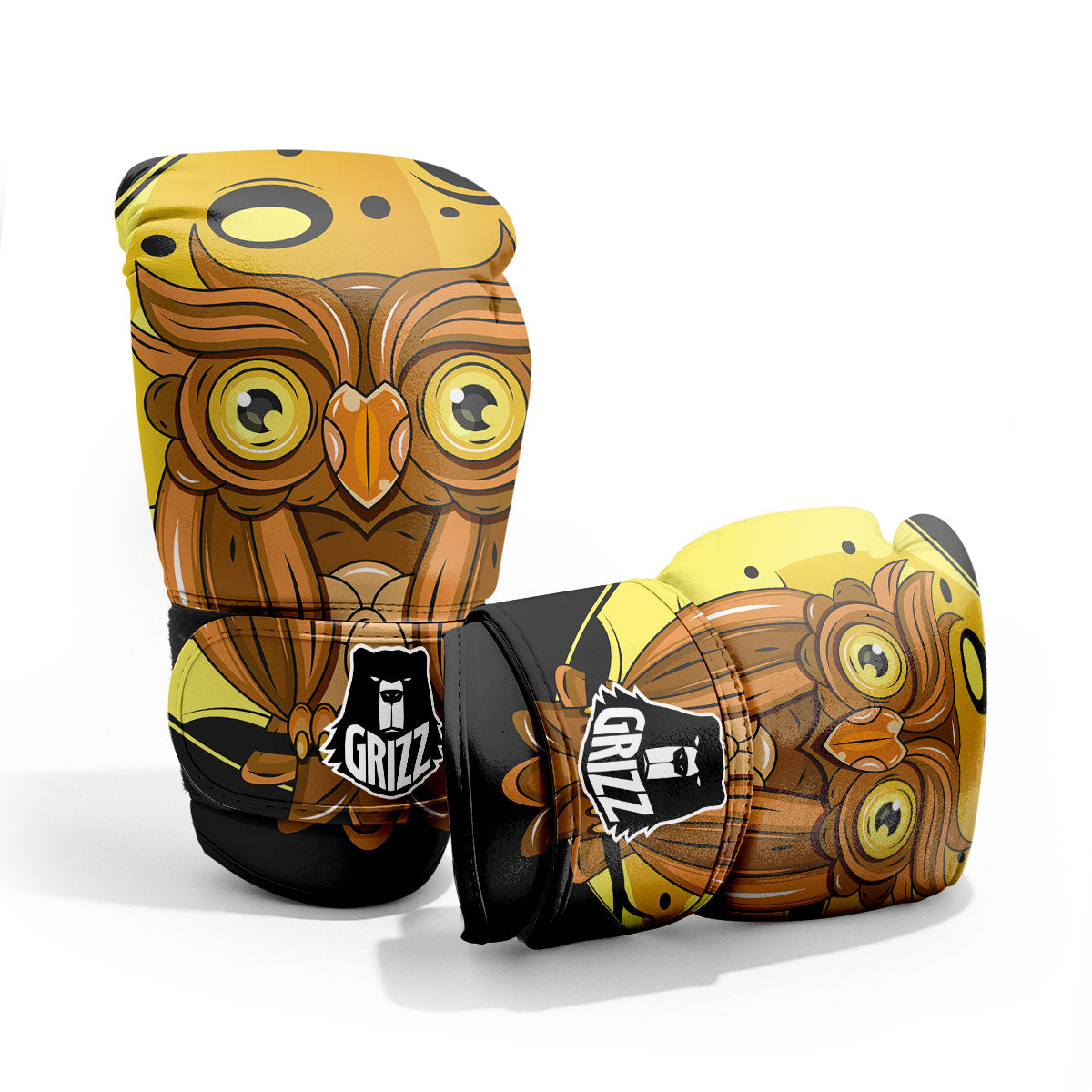 Owl At Night Print Pro Boxing Glove