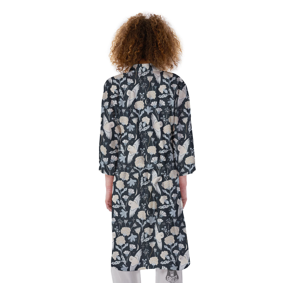 Owl Bohemian Print Pattern Kimono-grizzshop