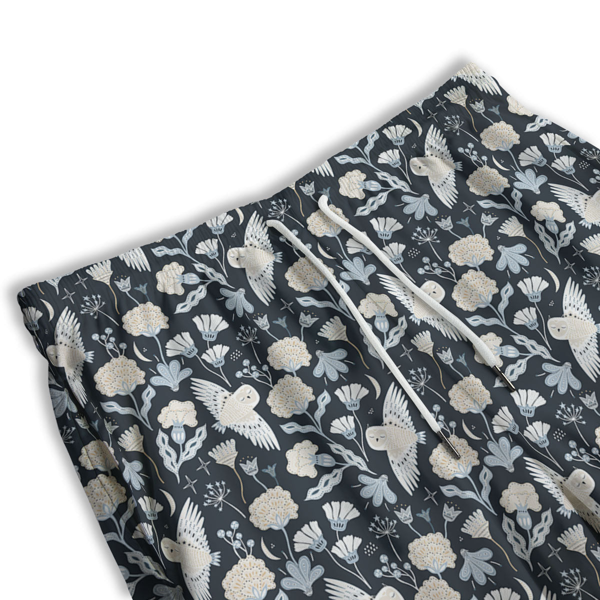 Owl Bohemian Print Pattern Men's Athletic Shorts