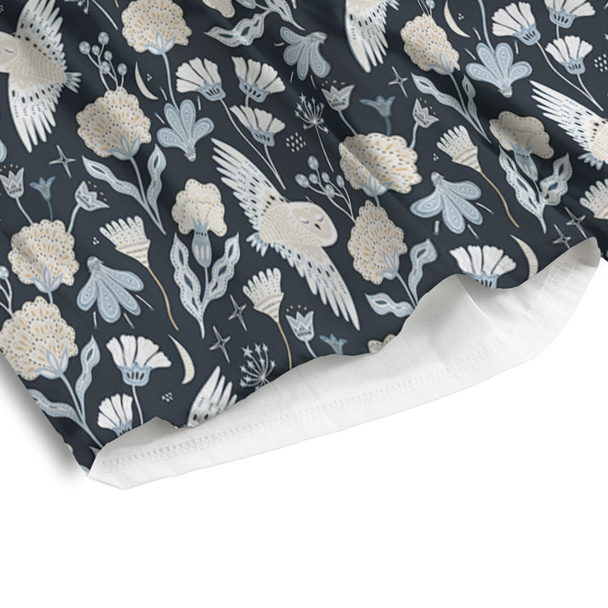 Owl Bohemian Print Pattern Men's Athletic Shorts