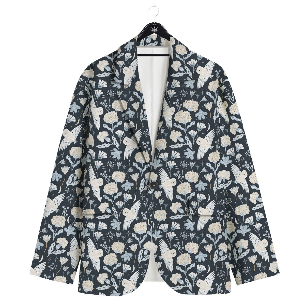 Owl Bohemian Print Pattern Men's Sport Coat-grizzshop